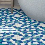 Ambiente trencadis azul 1700 horitzontal Cement tile Ref Trencadís Gaudi (A,C,U,YYY)