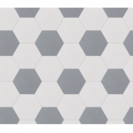 composicion hexagonos Cement tile Hexagonal plain colour Ref A