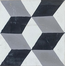 montjuic negro gris blanco Baldosa Hidráulica Outlet Ref Montjuïc (A,Z,C,)